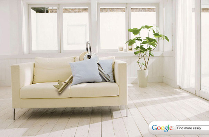 上のGoogleの広告は、2つの画像と伝えるべき重要なメッセージのみが表示されています。