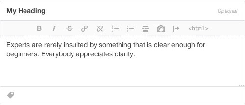 Tumblrではテキストの配列を設定することはできません