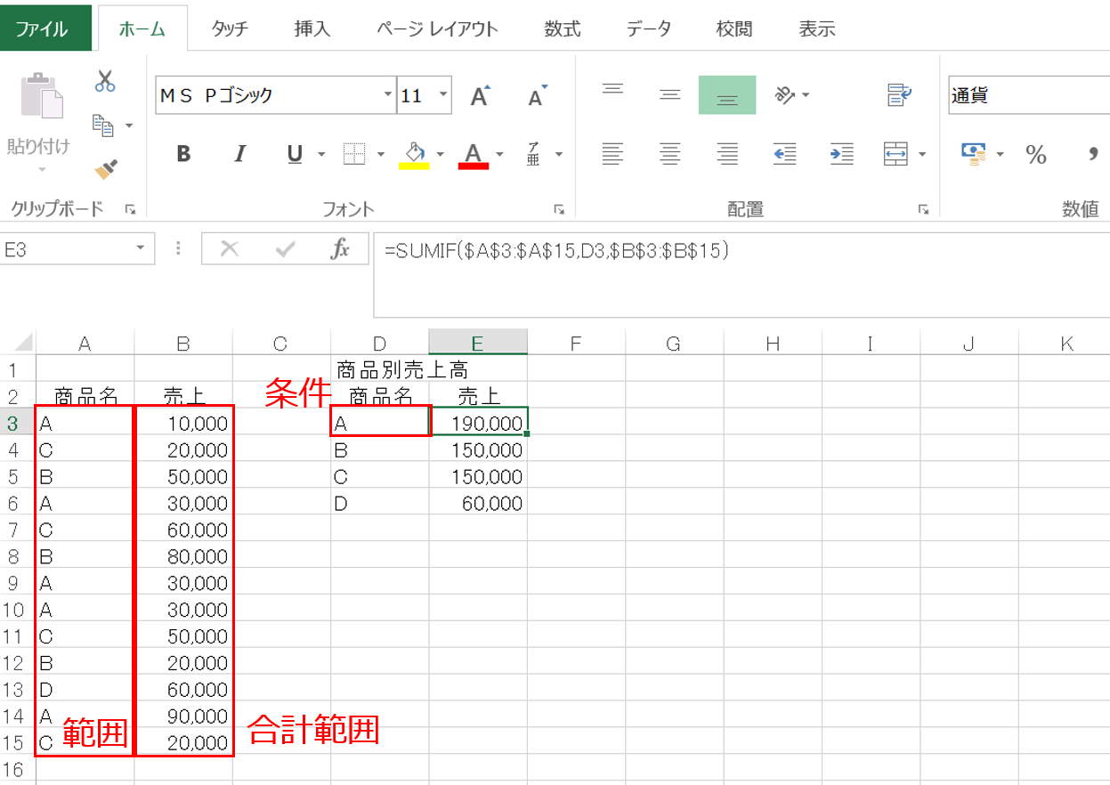 SUMIF