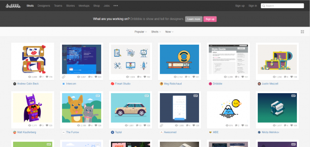 https://dribbble.com/
