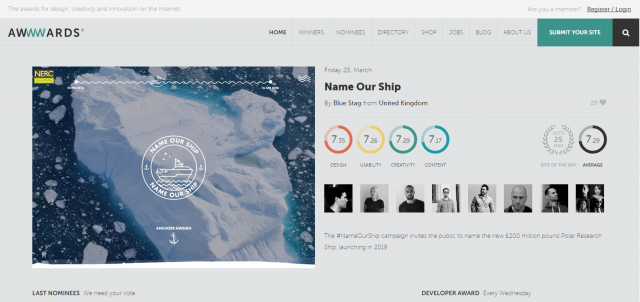 http://www.awwwards.com/