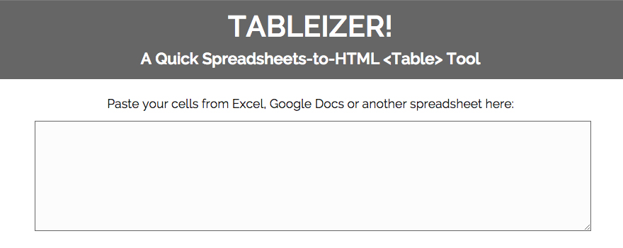 tableizer
