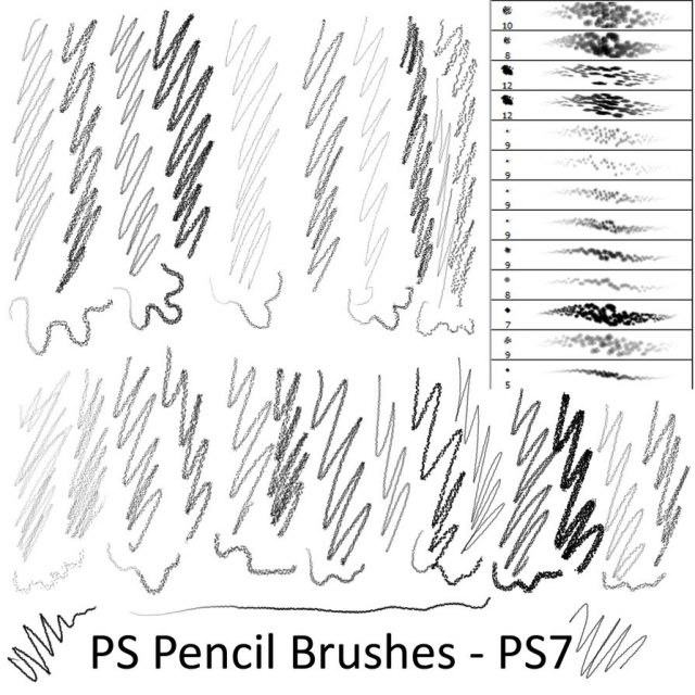 http://dark-zeblock.deviantart.com/art/Pencil-Brushes-PS7-243369058