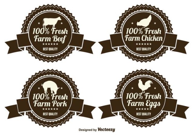 fresh-farm-product-labels-vector