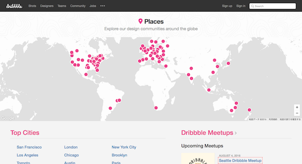 Dribbble より
