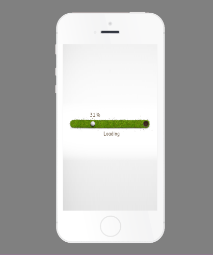 プログレスバーを使用して、読み込みを自然に感じられるものにしましょう。Image credits: de_martin